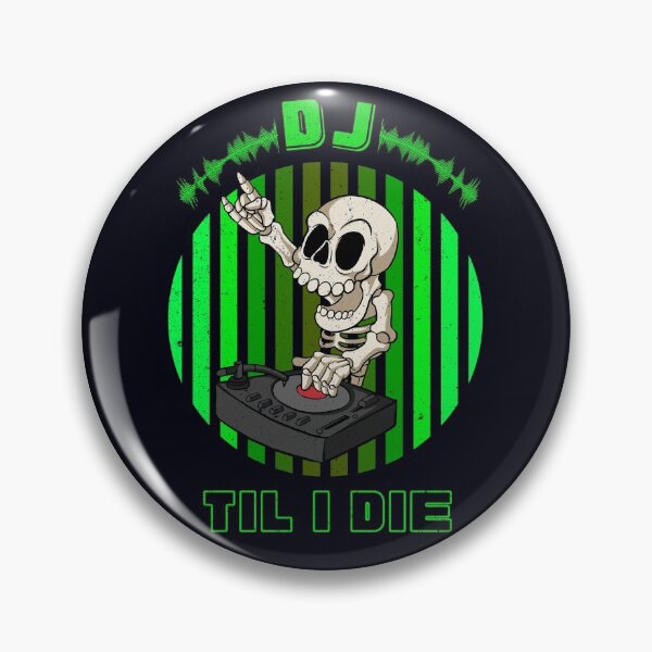 Item preview, Vintage DJ Til I Die - Skeleton designed and sold by madtoyman.