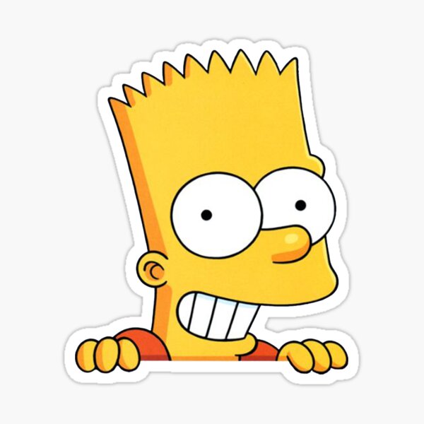 Vista previa del artículo con la obra «Bart feliz», diseñado y vendido por Parrot Design.