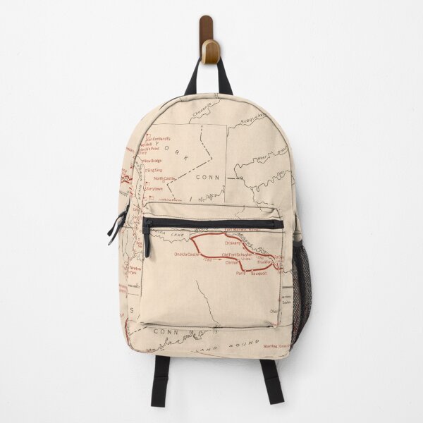 Item preview, Old George Washington New York Campaign Routes Map (1932) Vintage NY Revolutionary War Atlas designed and sold by BravuraMedia.