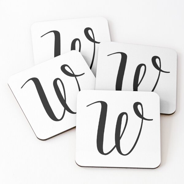 Item preview, Italic monogram letter w designed and sold by JustSeasons.