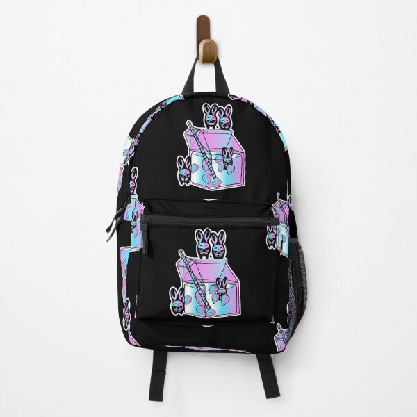 Item preview, Kawaii Expression Goth Pastel- Creepy Cute Pink and Blue Funny Pastel Goth Kawaii Strawberry Milk Carton With Bunny Skeletons designed and sold by LizzyWinters.