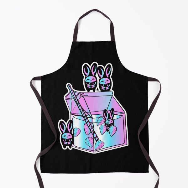 Item preview, Kawaii Expression Goth Pastel- Creepy Cute Pink and Blue Funny Pastel Goth Kawaii Strawberry Milk Carton With Bunny Skeletons designed and sold by LizzyWinters.