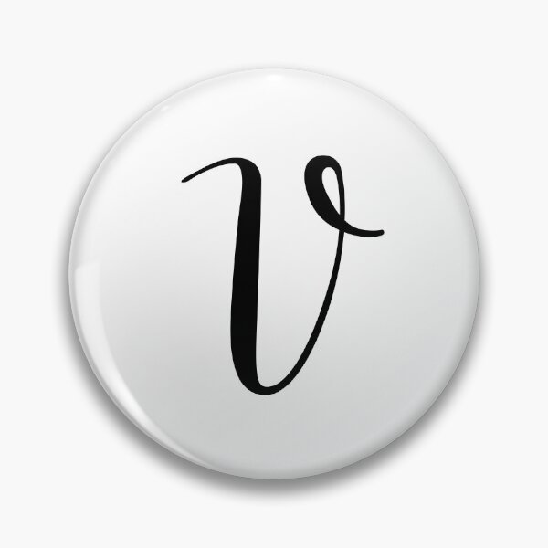 Item preview, Italic monogram letter v designed and sold by JustSeasons.