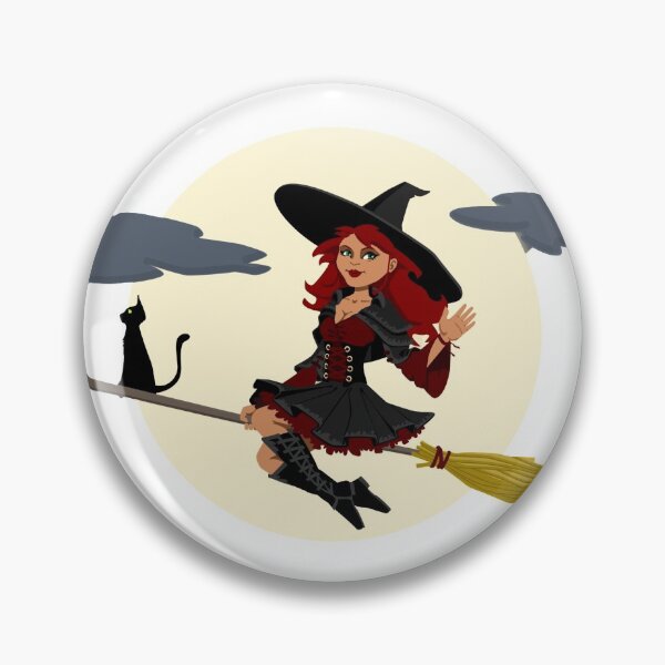 Item preview, Witch Flying on a Broom designed and sold by LisaDesignShop.