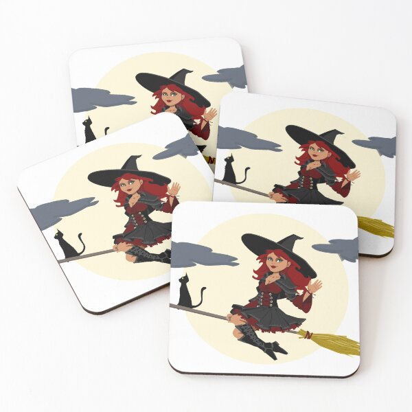 Item preview, Witch Flying on a Broom designed and sold by LisaDesignShop.