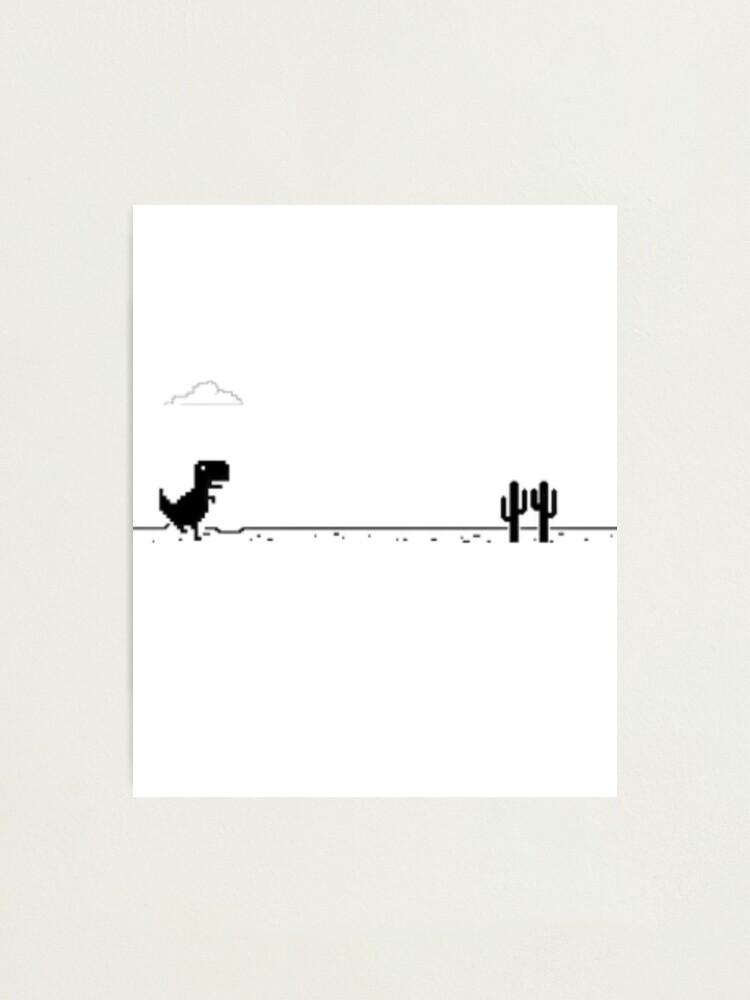 Google Offline Dinosaur Game | Photographic Print