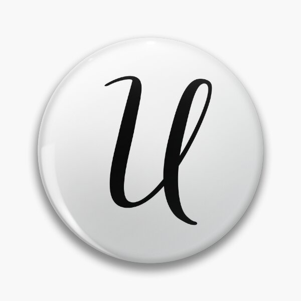 Item preview, Italic monogram letter u designed and sold by JustSeasons.