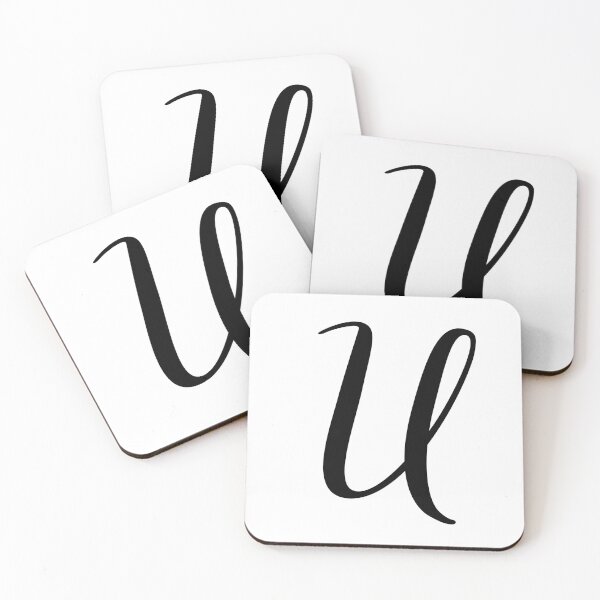 Item preview, Italic monogram letter u designed and sold by JustSeasons.