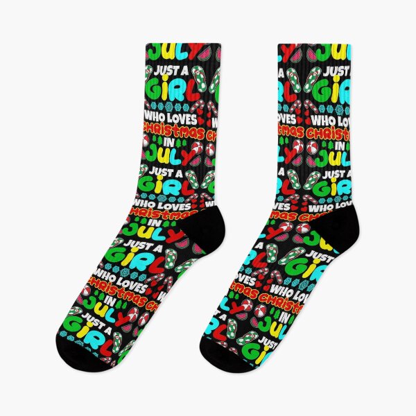 Item preview, Just A Girl Who Loves Christmas In July designed and sold by Moonpie90.