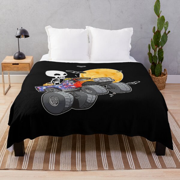Item preview, Halloween Skeleton Riding Monster Truck designed and sold by Dressed For Duty.