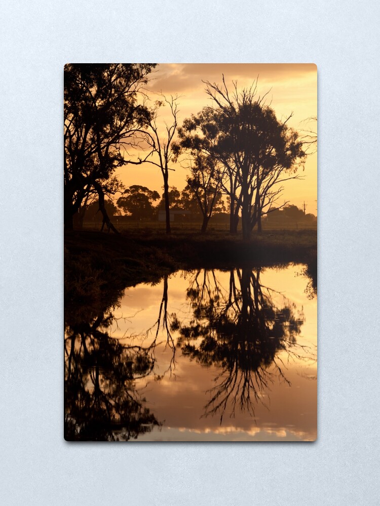Alternate view of Reflections - Tongala Victoria Australia Metal Print