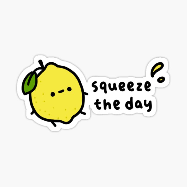 Item preview, Squeeze The Day! Cute Lemon designed and sold by DoodleBakery.