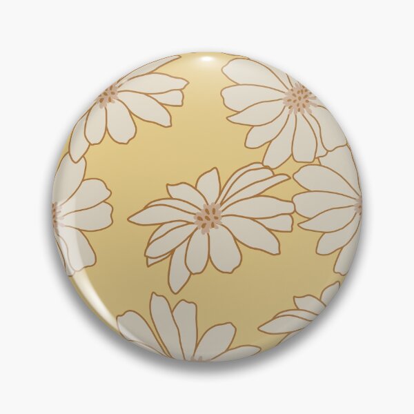 Item preview, 60s 70s Hippy Flowers Mustard #flowersart #retro designed and sold by MerleCallesen.