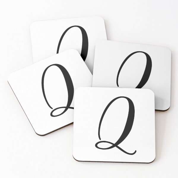 Item preview, Italic Monogram Letter Q designed and sold by JustSeasons.