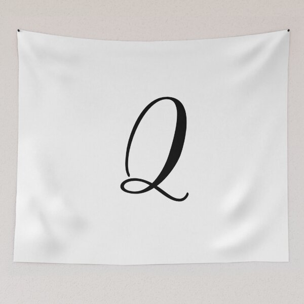 Item preview, Italic Monogram Letter Q designed and sold by JustSeasons.