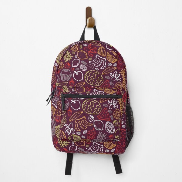 Item preview, Vector dark purple fruits hand drawn doodle repeat pattern designed and sold by jamiesoondesign.