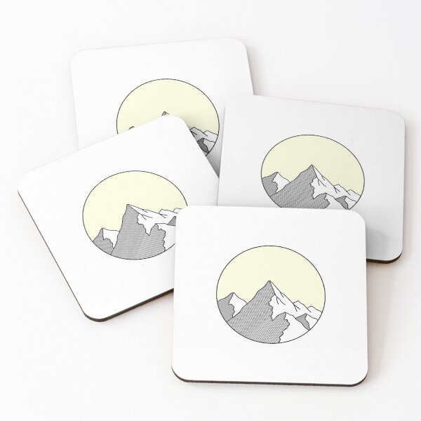 Item preview, aesthetic mountain with yellow sky designed and sold by sonia10.