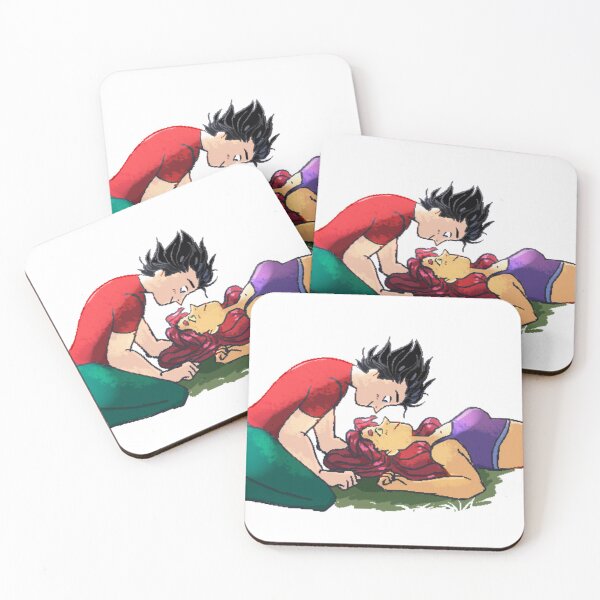 Item preview, Robin x Starfire - Grass kiss designed and sold by ThenaHoi.