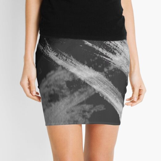 White Rays Mini Skirt