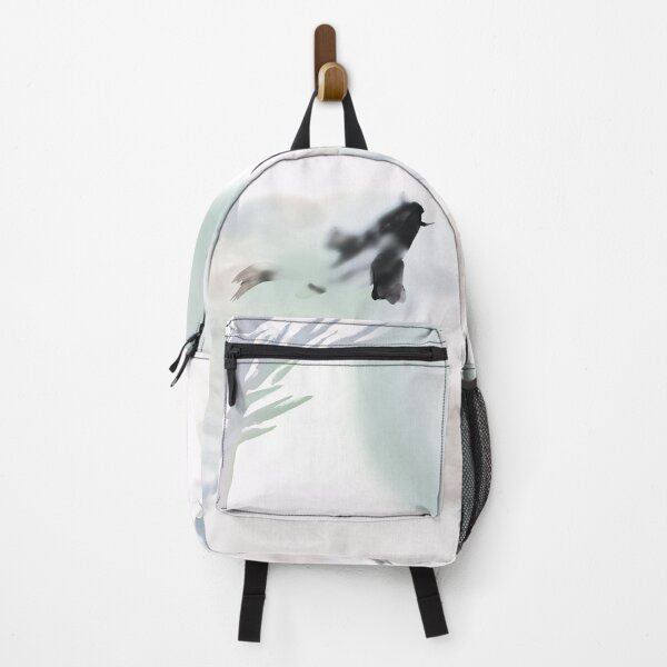 Item preview, bamboo and japanese koi carp watercolor sumi-e designed and sold by CuisineCat.