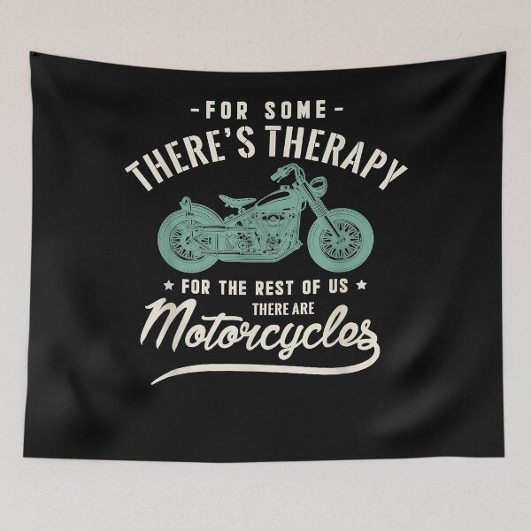Item preview, For some there's therapy for the rest of us Motorcycles Bike  designed and sold by begin-again.