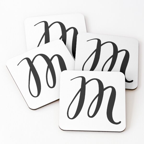 Item preview, Italic Monogram Letter M designed and sold by JustSeasons.