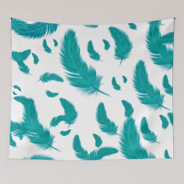 Item preview, Teal Feathers designed and sold by Minxylynx4.