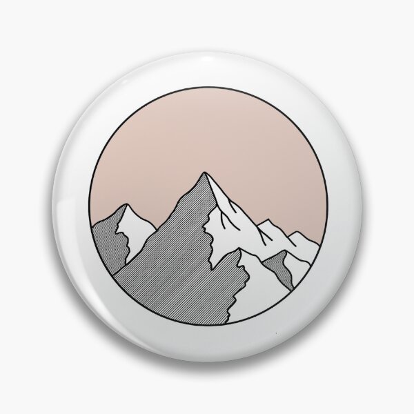 Item preview, aesthetic mountain with dusty pink sky designed and sold by sonia10.