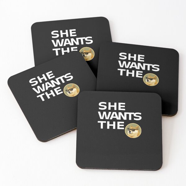 Item preview,  Dogecoin T-Shirt | she wants the doge | Doge Meme designed and sold by 77ART.