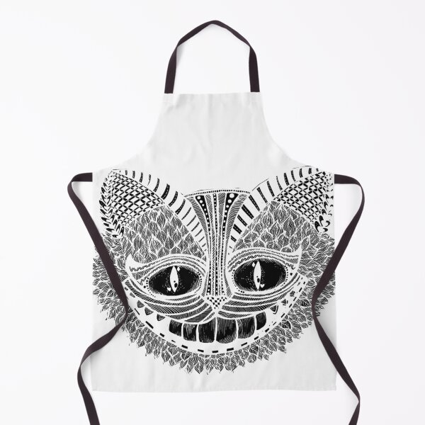 Item preview, Cheshire Cat white - Alice in wonderland - zentangle designed and sold by EmoodleDoodle.