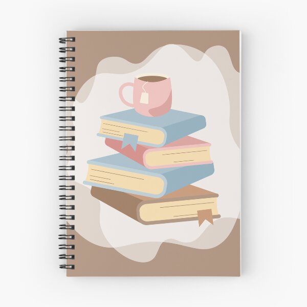 Item preview, Cozy cup of tea and stack of books designed and sold by CutieBlue.