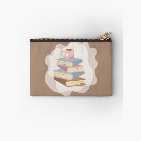 Item preview, Cozy cup of tea and stack of books designed and sold by CutieBlue.