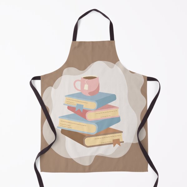 Item preview, Cozy cup of tea and stack of books designed and sold by CutieBlue.