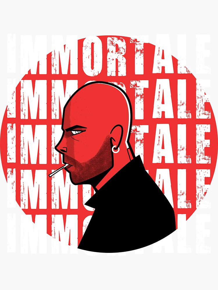 IMMORTALE - Cirro di Marzioo Gomorra  Sticker for Sale by 868 Paper