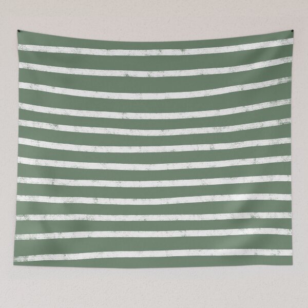 Item preview, Hand Drawn Stripes (white/sage green) designed and sold by Design Minds Boutique.