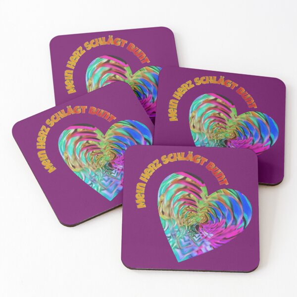 Item preview, Multiple color heart saying - my heart beats colorful -- photo art designed and sold by kikidu21.