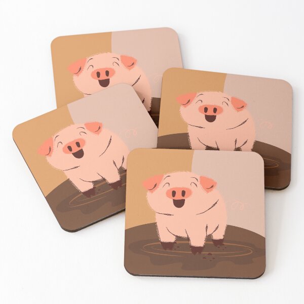 Item preview, Funny Pig Happy in the mud designed and sold by Curlyredflowers.