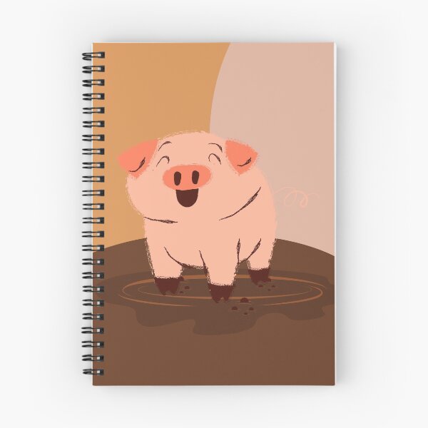 Item preview, Funny Pig Happy in the mud designed and sold by Curlyredflowers.