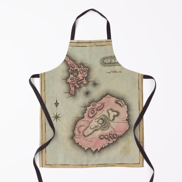 Item preview, Old Nevis Island Map (1823) Vintage Nevisian Isles Atlas designed and sold by BravuraMedia.