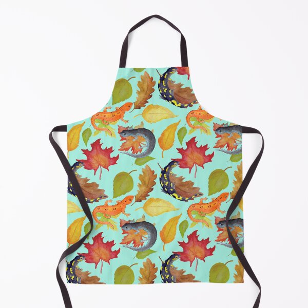 Item preview, Salamander Leaves Watercolor Pattern- Light Blue designed and sold by Casey Wilkinson.