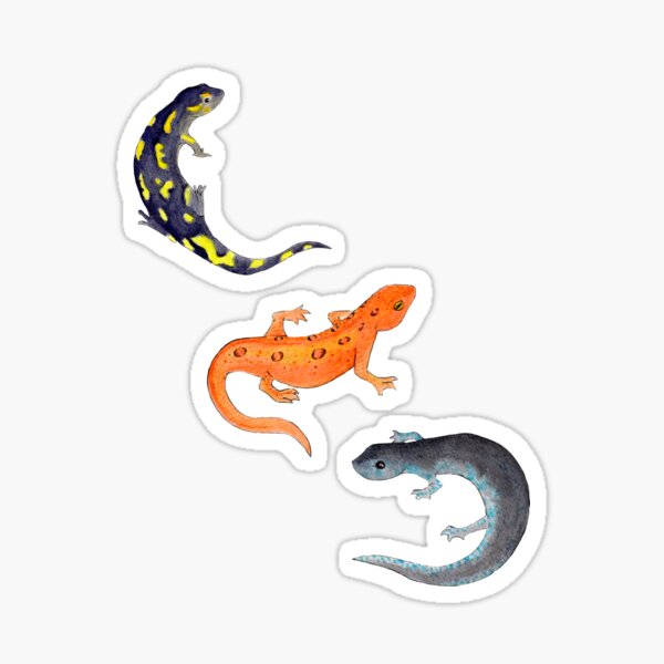Item preview, Salamander Leaves Watercolor Pattern- Light Blue designed and sold by Casey Wilkinson.