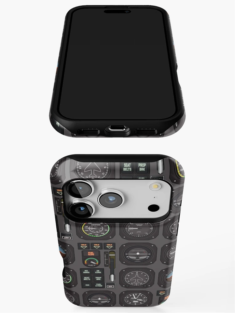 Thumbnail 3 of 4, iPhone Case, Pilot Flight Instruments designed and sold by Maria Garcia.