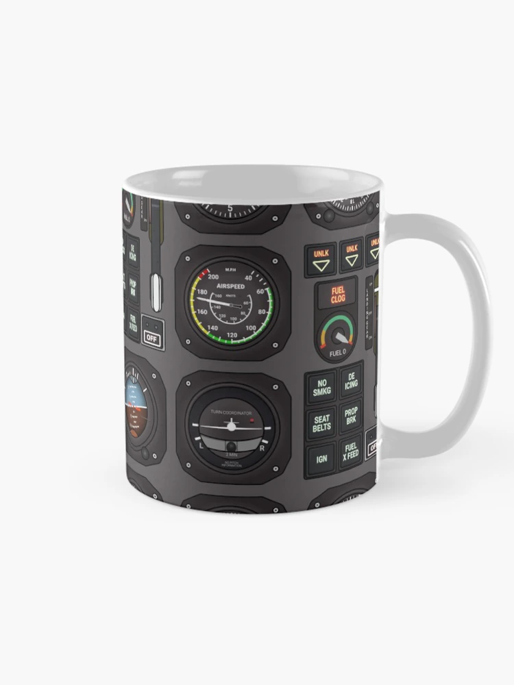 Thumbnail 3 of 6, Coffee Mug, Pilot Flight Instruments designed and sold by Maria Garcia.