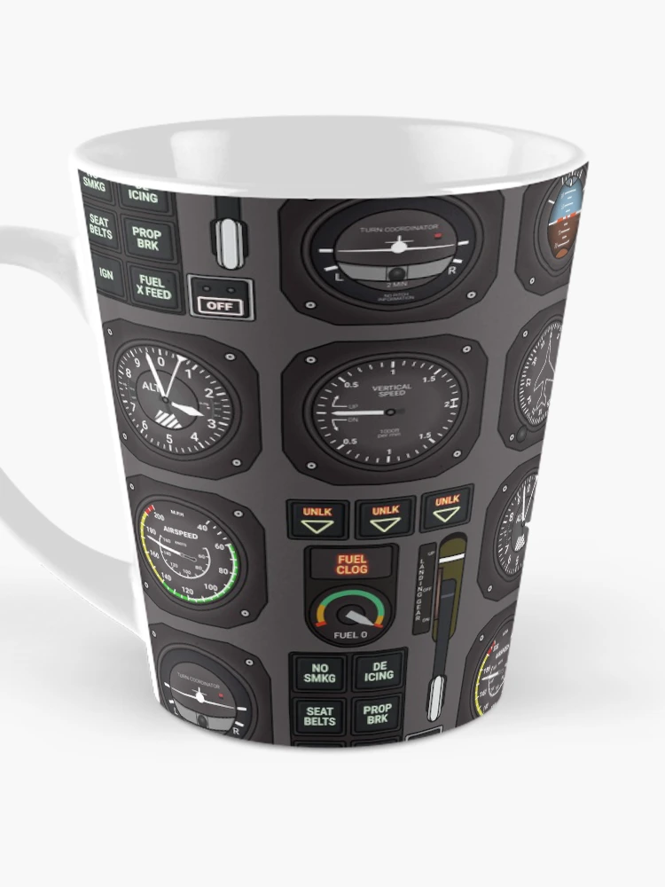Thumbnail 3 of 4, Coffee Mug, Pilot Flight Instruments designed and sold by Maria Garcia.