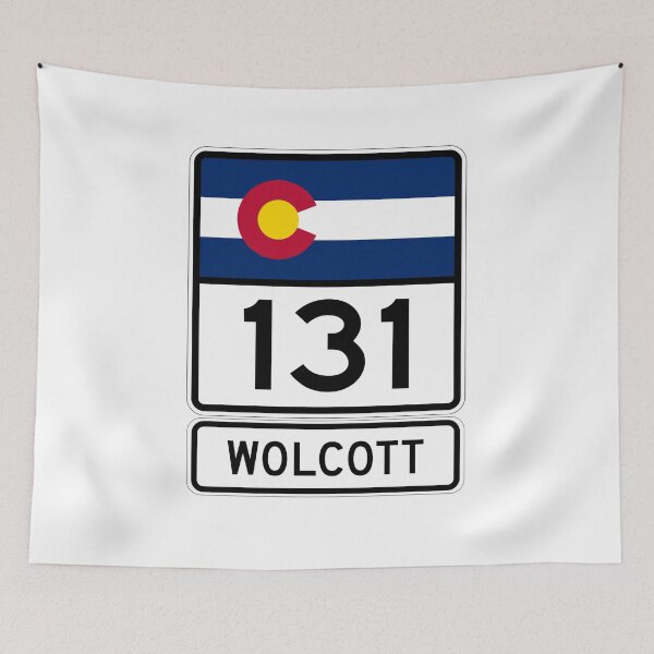 Item preview, CO - 131 Wolcott Colorado Road Sign designed and sold by NewNomads.