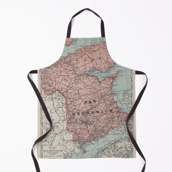 Item preview, Old New Brunswick Canada Map (1925) Vintage Canadian Province Atlas designed and sold by BravuraMedia.