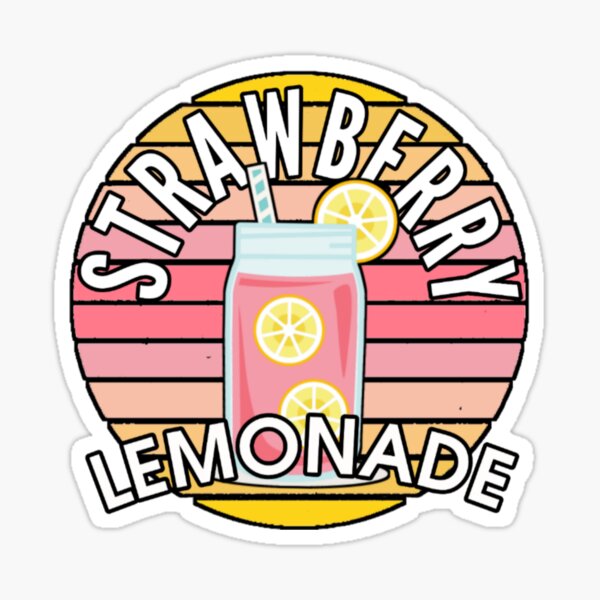 "Strawberry Lemonade" Sticker by jodotnathan81 Redbubble