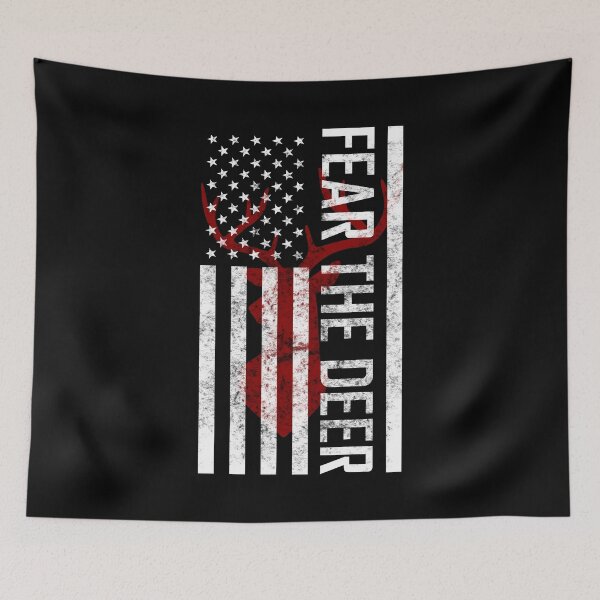 Item preview, Fear The Deer - Distressed USA flag deer graphic designed and sold by AJ-DesignCo.