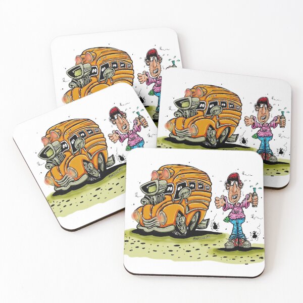 Item preview, Hot Rod School Bus and the Artist designed and sold by bobtheartman.