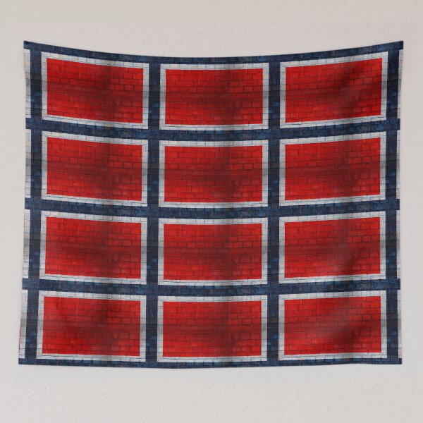 Item preview, Norway flag on a brick wall surface designed and sold by Bruno Beach.